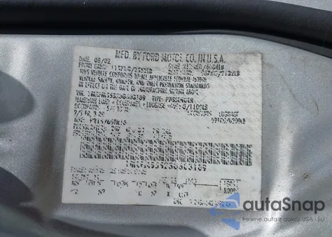 2003 Mercury Sable Ls Premium from USA, damaged, VIN 1MEFM55S23G603189